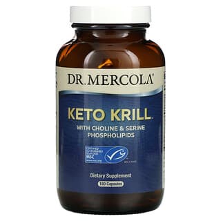 Dr. Mercola, кето-криль с фосфолипидами холина и серина, 180 капсул
