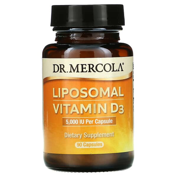 Dr. Mercola, Liposomal Vitamin D3, 5,000 IU, 90 Capsules