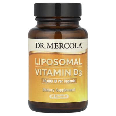 Dr. Mercola, Vitamin D3 Liposomal, 10.000 IU, 90 Kapsul 