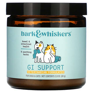 Dr. Mercola, Bark & Whiskers, Refuerzo gastrointestinal, Para perros y gatos, 84 g (2,9 oz)