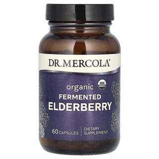 Dr. Mercola, Saúco fermentado orgánico, 60 comprimidos