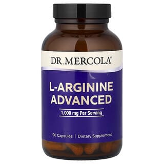 Dr. Mercola, L-arginina avanzada, 90 cápsulas (333 mg por cápsula)