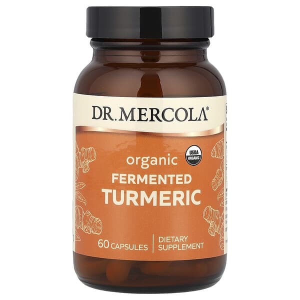 Dr. Mercola Organic Fermented Turmeric, 60 Capsules
