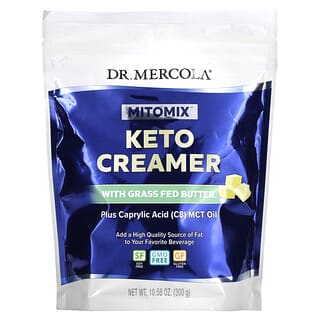 Dr. Mercola, Mitomix, Keto Creamer with Grass Fed Butter, 10.58 oz (300 g)