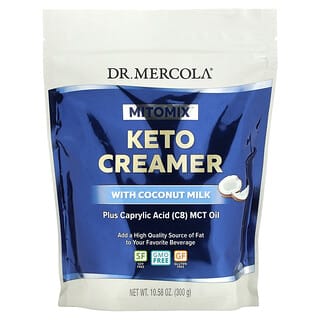 Dr. Mercola, Mitomix, сливки для кетодиеты с кокосовым молоком, 300 г (10,58 унции)