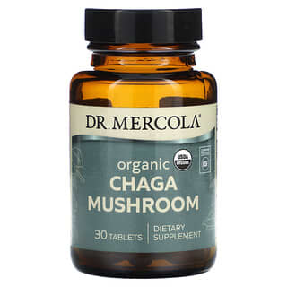 Dr. Mercola, Органический гриб чага, 30 таблеток