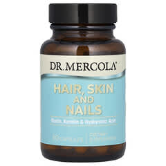 Dr. Mercola, волосы, кожа и ногти, 30 капсул