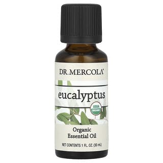 Dr. Mercola, Huile essentielle biologique d'eucalyptus, 30 ml