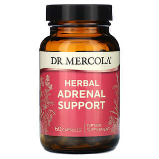 Dr. Mercola, Soutien surrénal à base de plantes, 60 capsules
