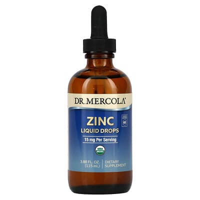 Dr. Mercola, Zinc, 15 mg, 3.88 oz (115 ml)