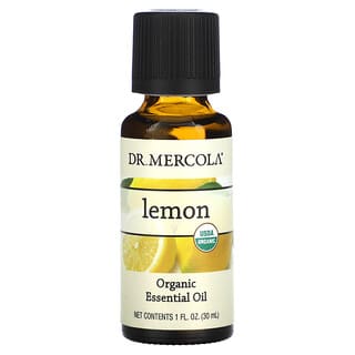 Dr. Mercola, Aceite esencial orgánico, Limón, 30 ml (1 oz. Líq.)