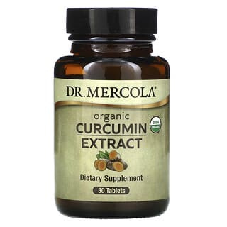 Dr. Mercola, Extrato de Curcumina Orgânica, 30 Comprimidos