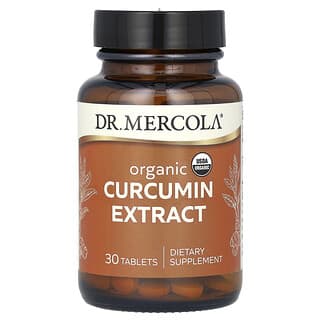 Dr. Mercola, Extrait de curcumine biologique, 30 comprimés