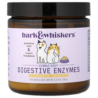 Dr. Mercola, Bark & Whiskers™，粗磨食物消化酶，貓狗專用，4.23 盎司（120 克）