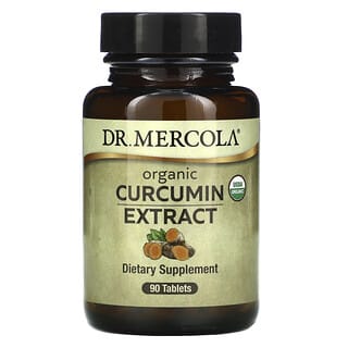 Dr. Mercola, Органический экстракт куркумина, 90 таблеток