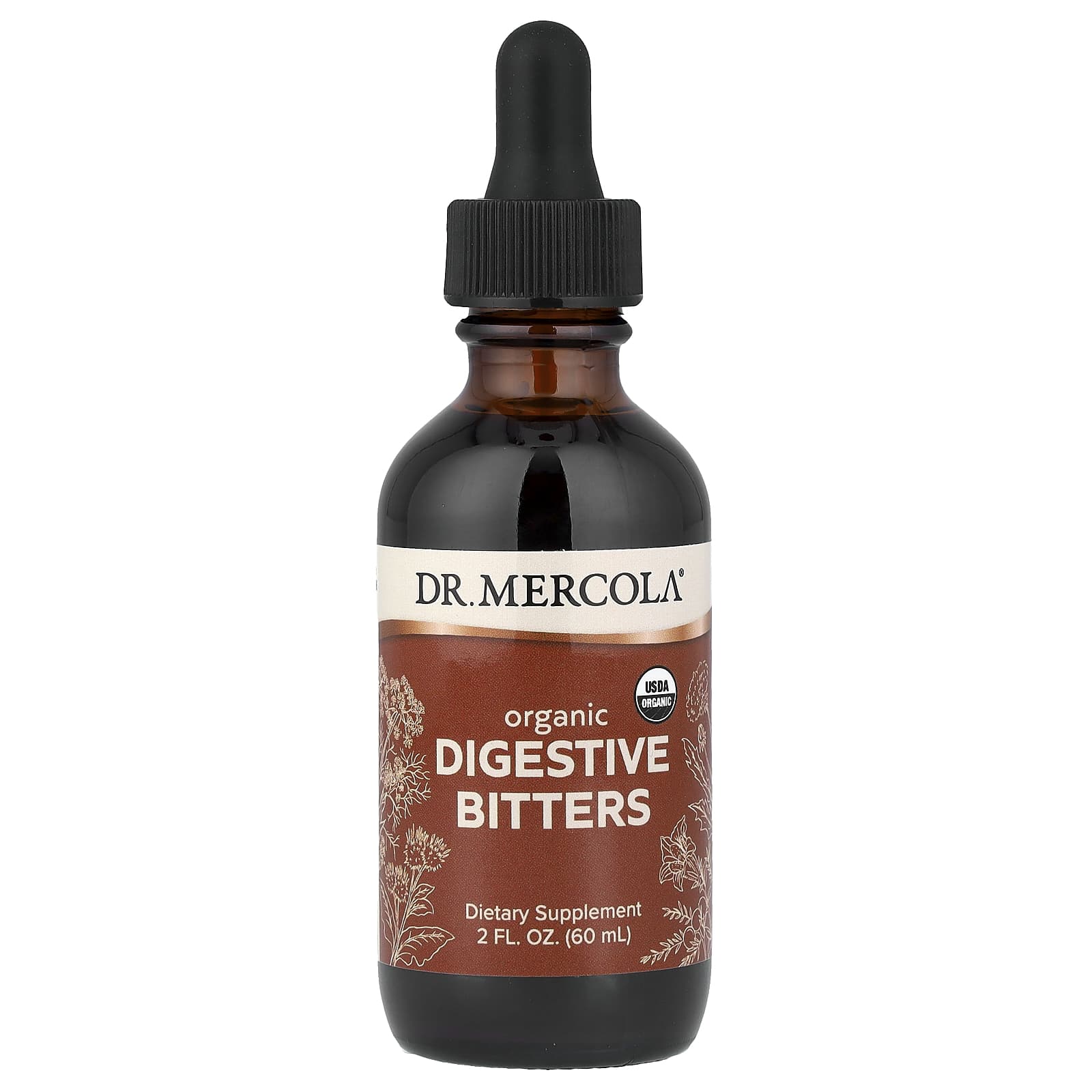 Organic Digestive Bitters、60ml（2液量オンス）