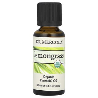 Dr. Mercola, Aceite esencial orgánico, Limoncillo, 30 ml (1 oz. líq.)