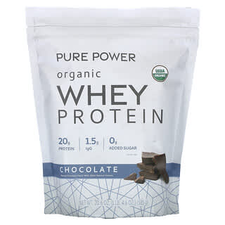 Dr. Mercola, Pure Power, biologische wei-eiwitten, chocolade, 585 g