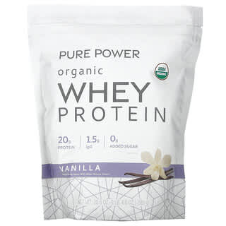 Dr. Mercola, Pure Power, Proteína de suero de leche orgánico, Vainilla`` 585 g (1 lb 4,6 oz)