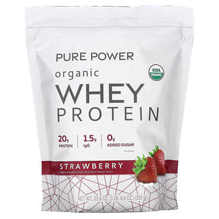 Dr. Mercola, Pure Power, Organic Whey Protein, Strawberry, 1 lb 4.6 oz  (585 g)
