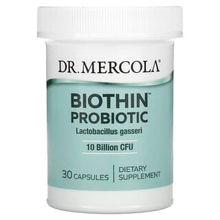 Dr. Mercola, Probiótico Biothin, Lactobacillus gasseri, 10.000 millones de UFC, 30 cápsulas