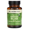 Ginkgo Biloba Orgânico com Extrato de Café e Fruta, 30 Cápsulas