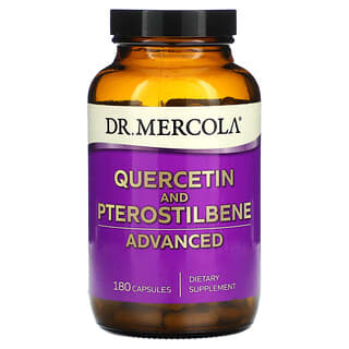Dr. Mercola, Кверцетин и птеростильбен, улучшенный продукт, 180 капсул