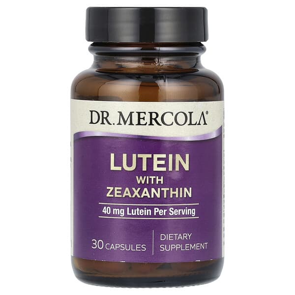 Dr. Mercola, 含玉米黃質的葉黃素，40 毫克，30 粒膠囊