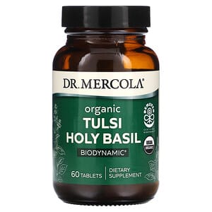 Dr. Mercola, Органический базилик тулси, 60 таблеток