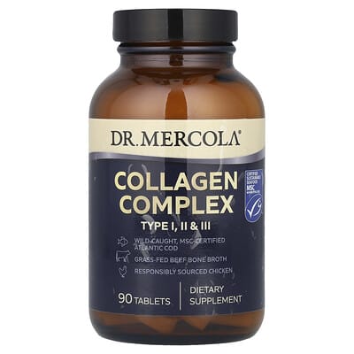 Dr. Mercola, Collagen Complex, Types I, II & III, 90 Tablets