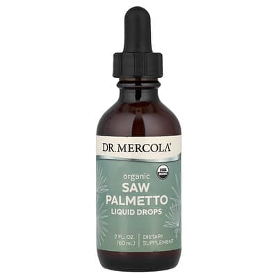Dr. Mercola, Organic Saw Palmetto Liquid Drops, 320 mg, 2 fl oz (60 ml)