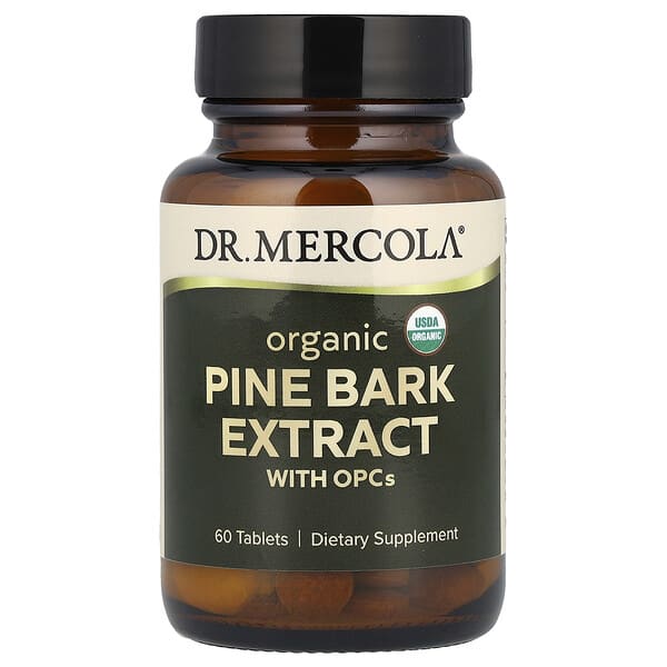 Dr. Mercola Organic Pine Bark Extract with OPCs, 60 Tablets