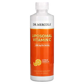 Dr. Mercola, Липосомальный витамин C, цитрусовая ваниль, 1000 мг, 450 мл (15,2 жидк. Унции)