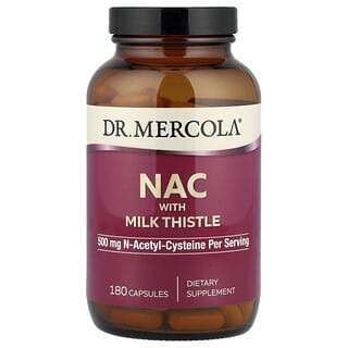 Dr. Mercola, 밀크시슬 함유 NAC, 캡슐 180정
