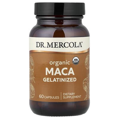Dr. Mercola, Organic Gelatinized Maca, 60 Capsules (500 mg Each Capsule)