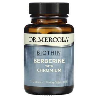 Dr. Mercola, Biothin, Berberin mit Chrom, 30 Kapseln