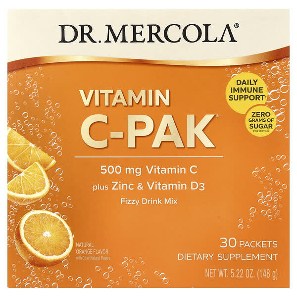 Vitamin C-PAK®, Natural Orange, 30 Packets, 0.17 oz (4.93 g) Each