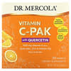 含槲皮素的維生素 C-PAK，天然橙味，500 毫克，30 包，每包 0.18 盎司（5.12 克）