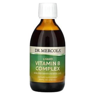 Dr. Mercola, Complexe liquide de vitamines B, Agrumes, 290 ml