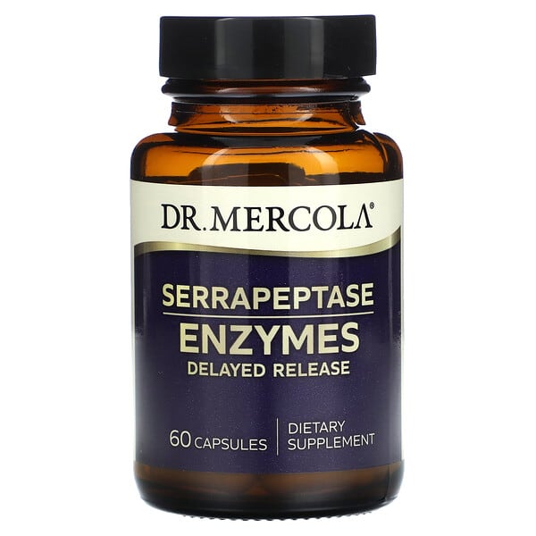Dr. Mercola Serrapeptase Enzymes, 60 Capsules
