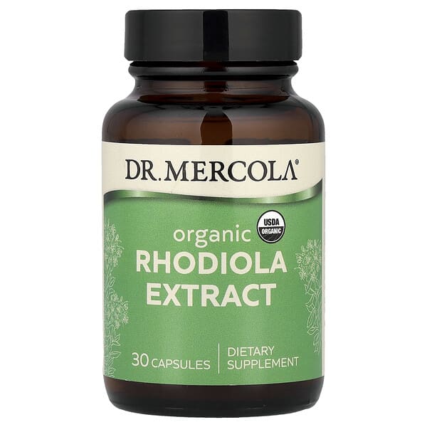 Dr. Mercola Organic Rhodiola Extract, 30 Capsules (340 mg per Capsule)