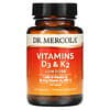 Vitamins D3 & K2 Low Dose, 30 Capsules