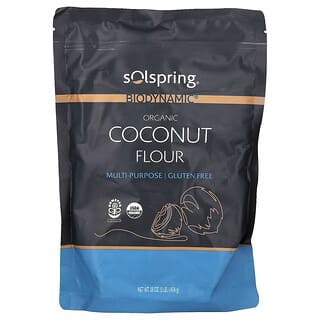 Dr. Mercola, SolSpring, Farine de noix de coco biologique, 454 g
