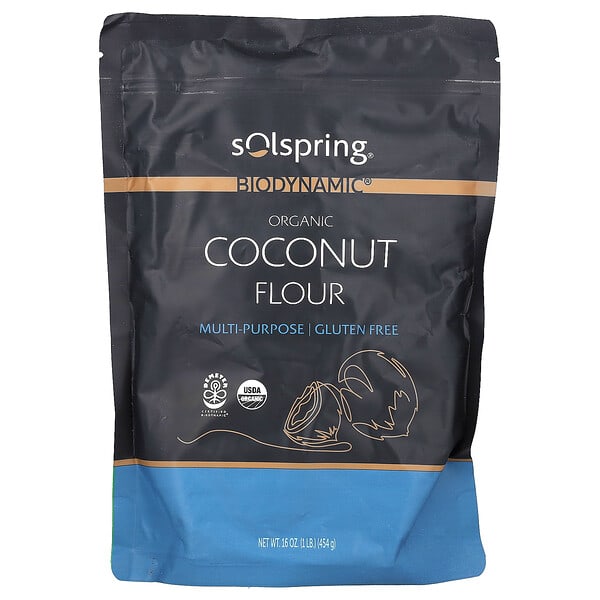 Dr. Mercola, Solspring，有機椰子粉，16 盎司（454 克）