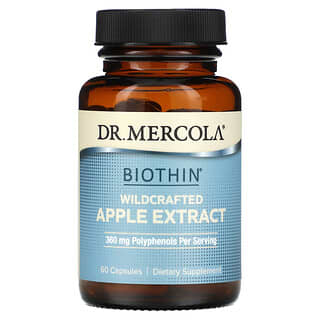 Dr. Mercola, Biotina, Extracto de manzana de recolección silvestre`` 60 cápsulas