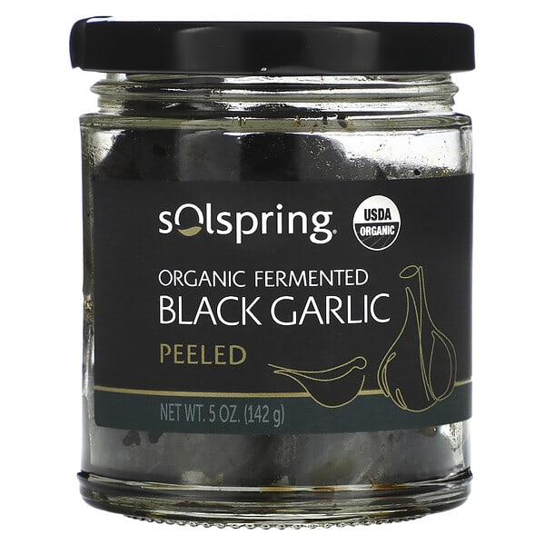 Solspring®, Organic Fermented Black Garlic, 5 oz (142 g)