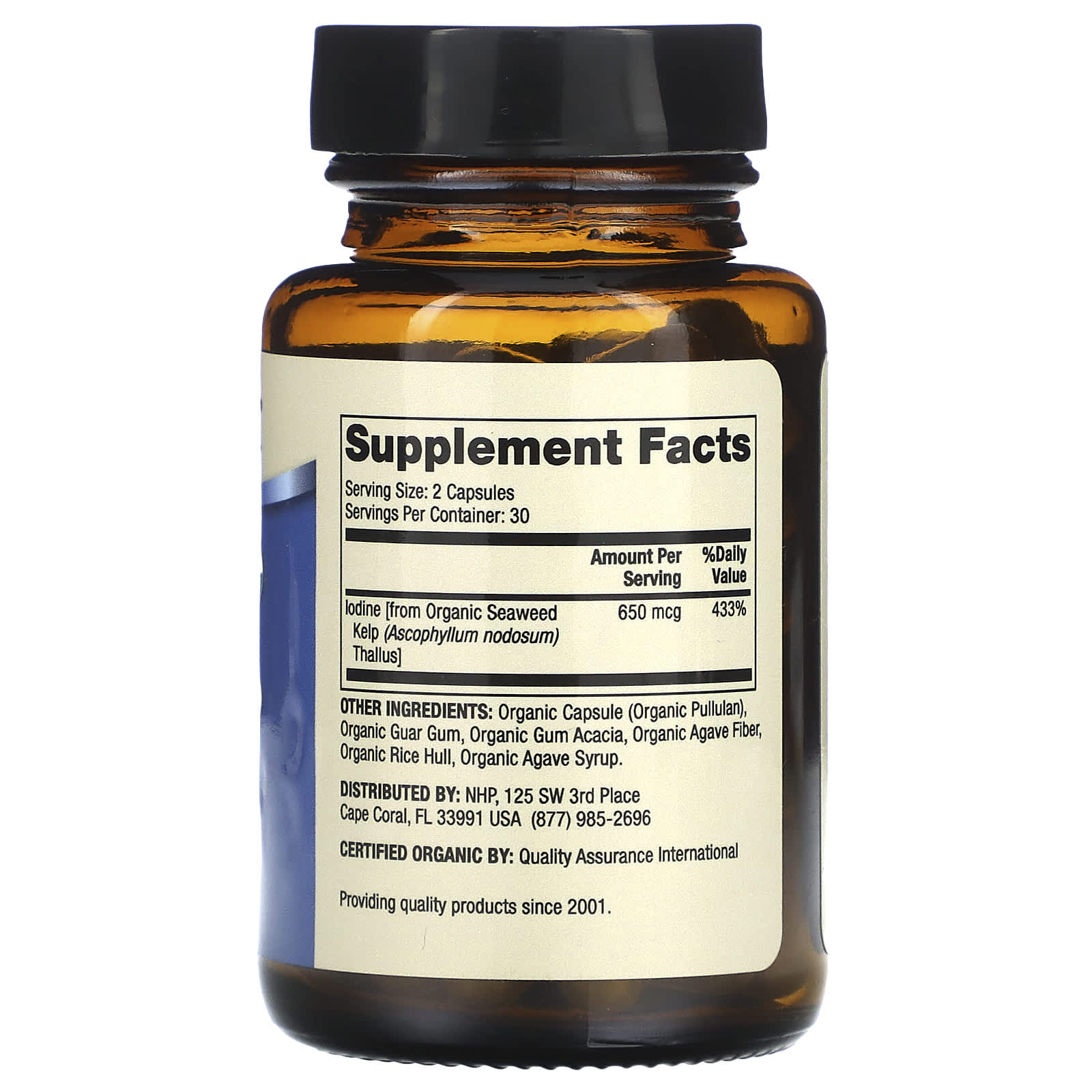 Dr. Mercola, Iodine From Organic Seaweed, 650 mcg, 60 Capsules (325 mcg per Capsule)