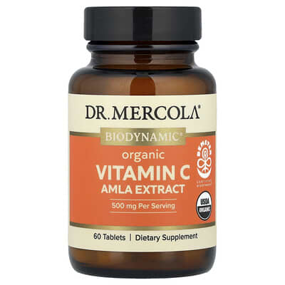 Dr. Mercola, Organic Vitamin C, Phyllanthus emblica Extract, 60 Tablets