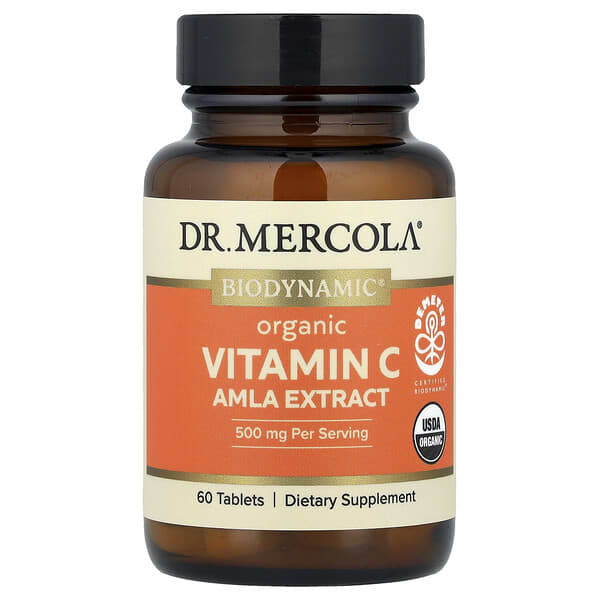 Dr. Mercola Organic Vitamin C, Amla Extract, 60 Tablets