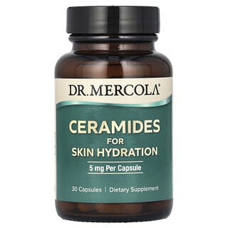 Dr. Mercola, Ceramides para Hidratação da Pele, 5 mg, 30 Cápsulas